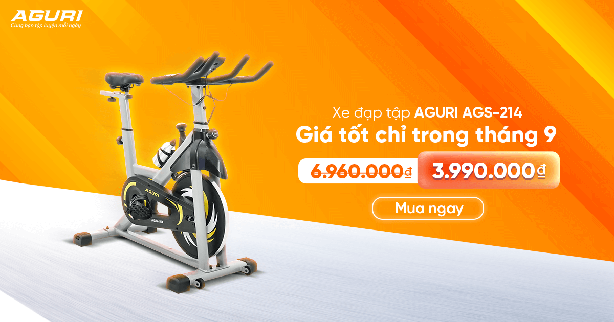 Xe đạp tập AGURI AGS-214 giá tốt chỉ trong Tháng 9